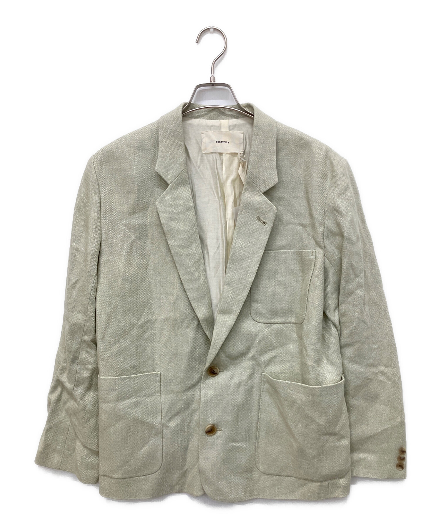 中古・古着通販】TODAYFUL (トゥデイフル) Boyfriend Linen Jacket 黄