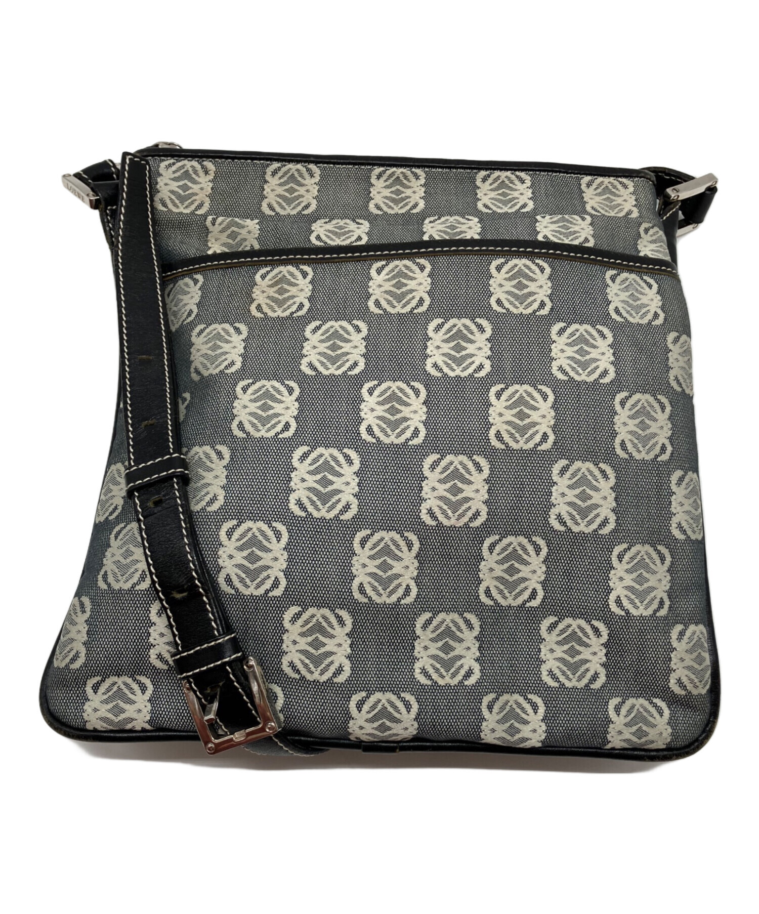 中古・古着通販】LOEWE (ロエベ) モノグラムショルダーバッグ グレー