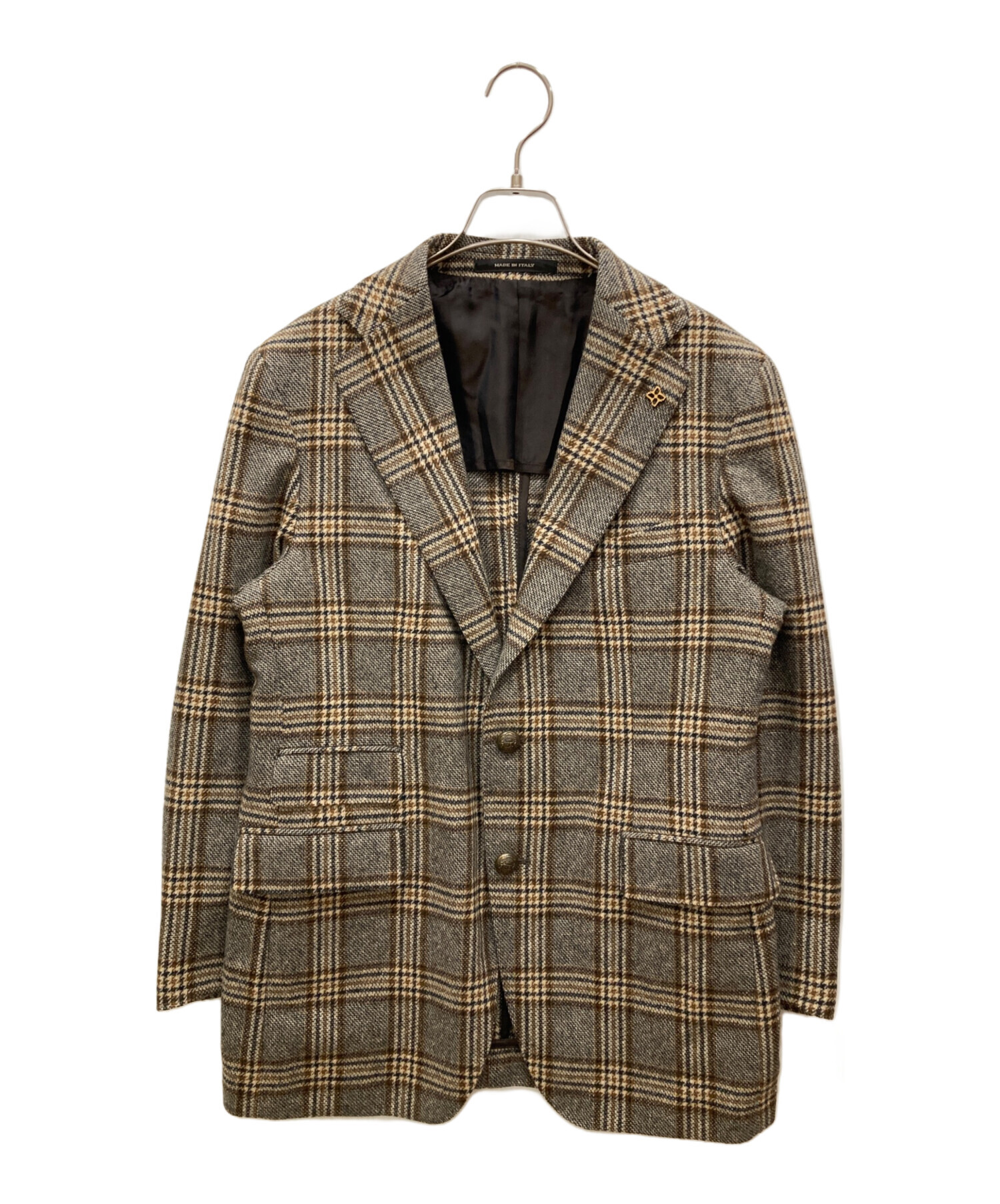 中古・古着通販】TAGLIATORE (タリアトーレ) 2Bチェックテーラード