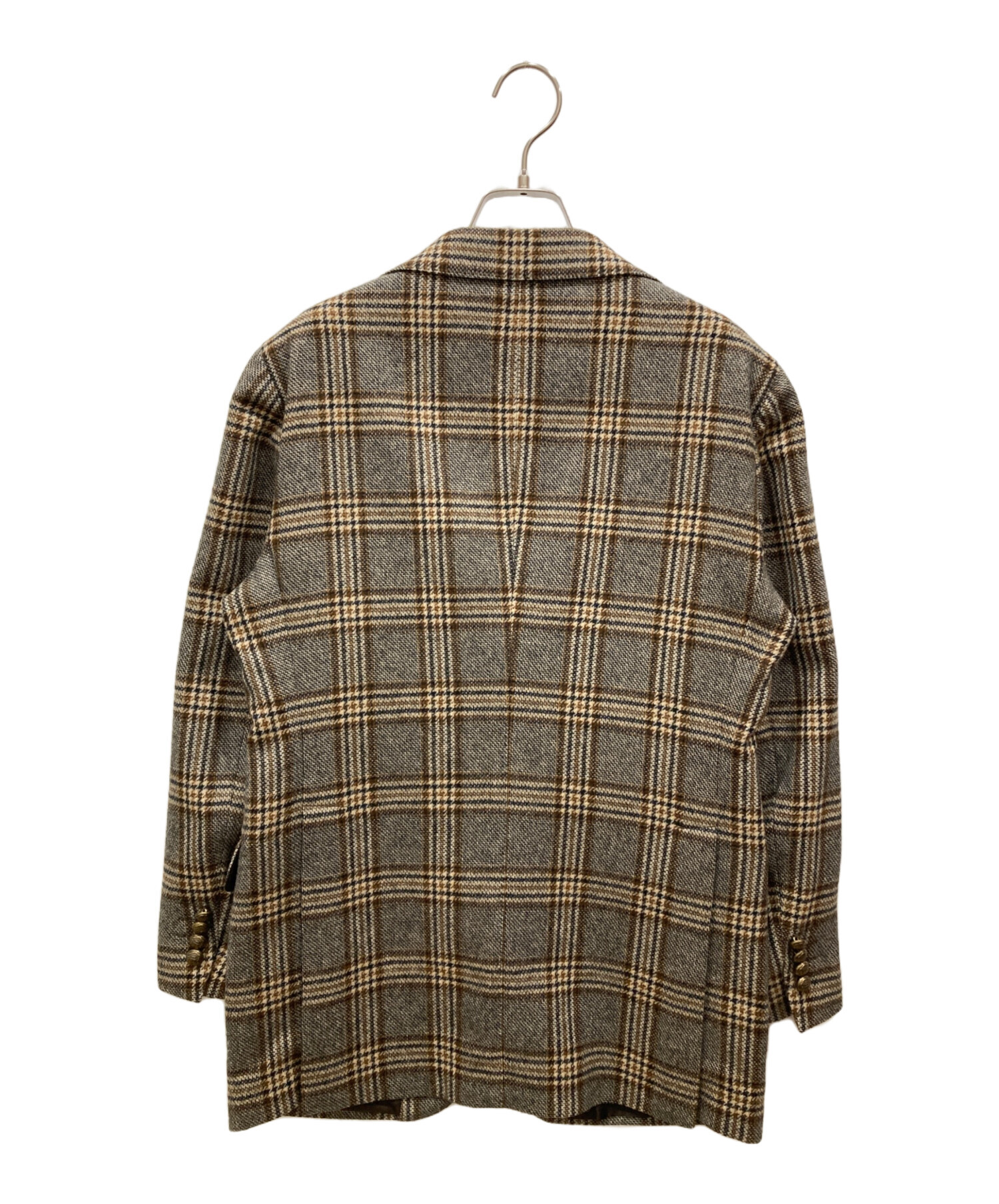 未使用級　TAGLIATORE テーラードジャケット　2B チェック　ラペルピン 中古・古着通販】TAGLIATORE (タリアトーレ) 2Bチェックテーラード