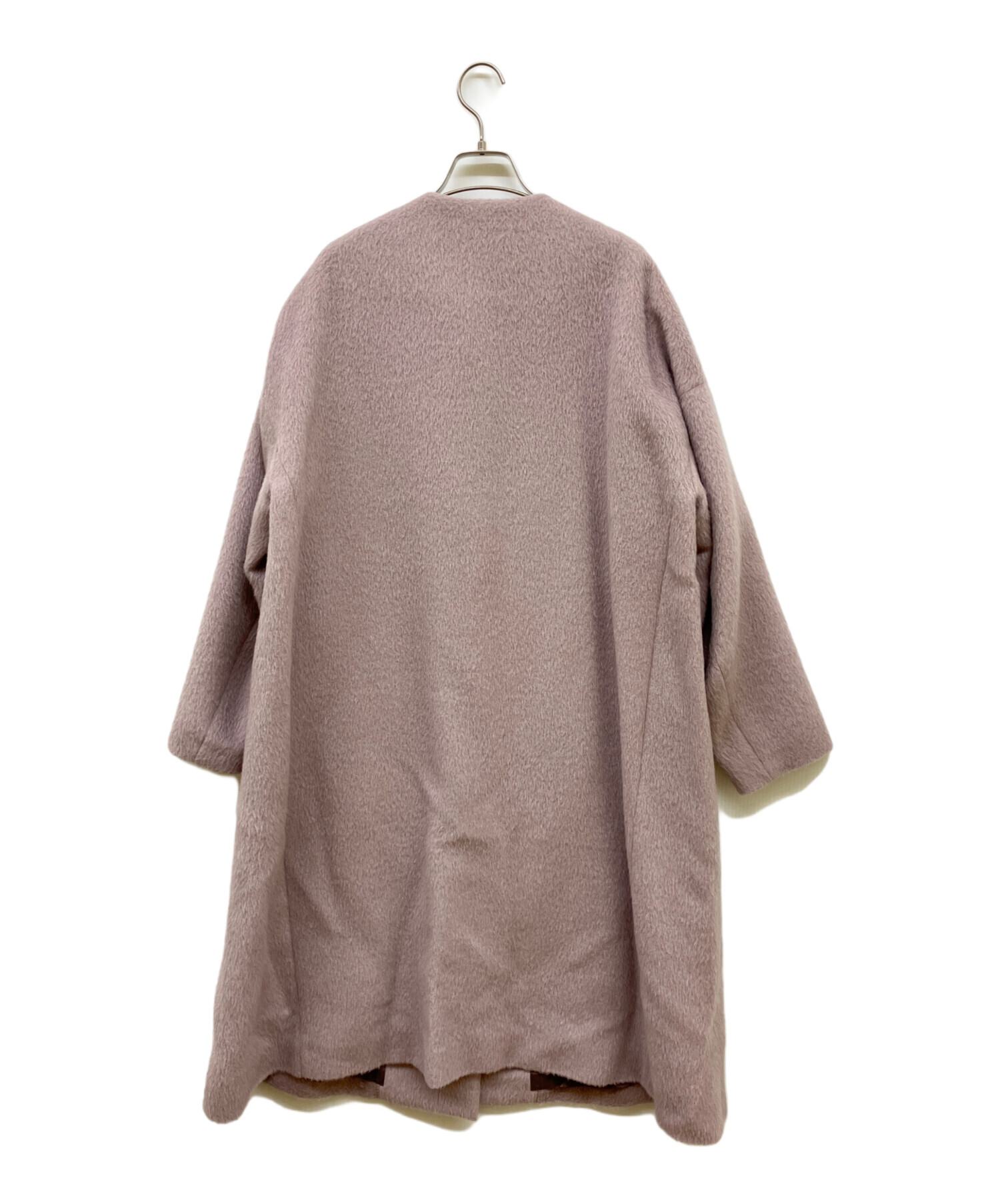 中古・古着通販】ebure (エブール) ウールアルパカシャギーノーカラー