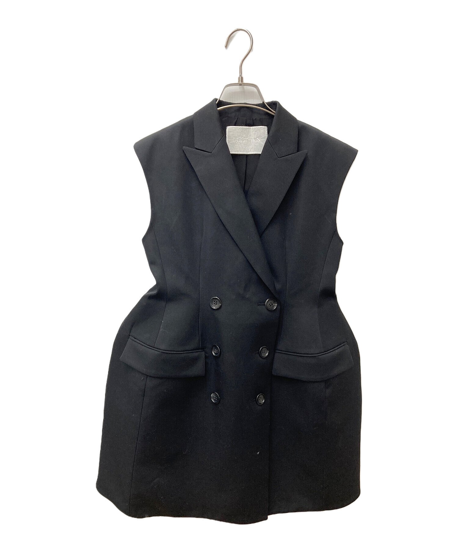 中古・古着通販】MYLAN (マイラン) Sleeveless Bustle Long Jacket