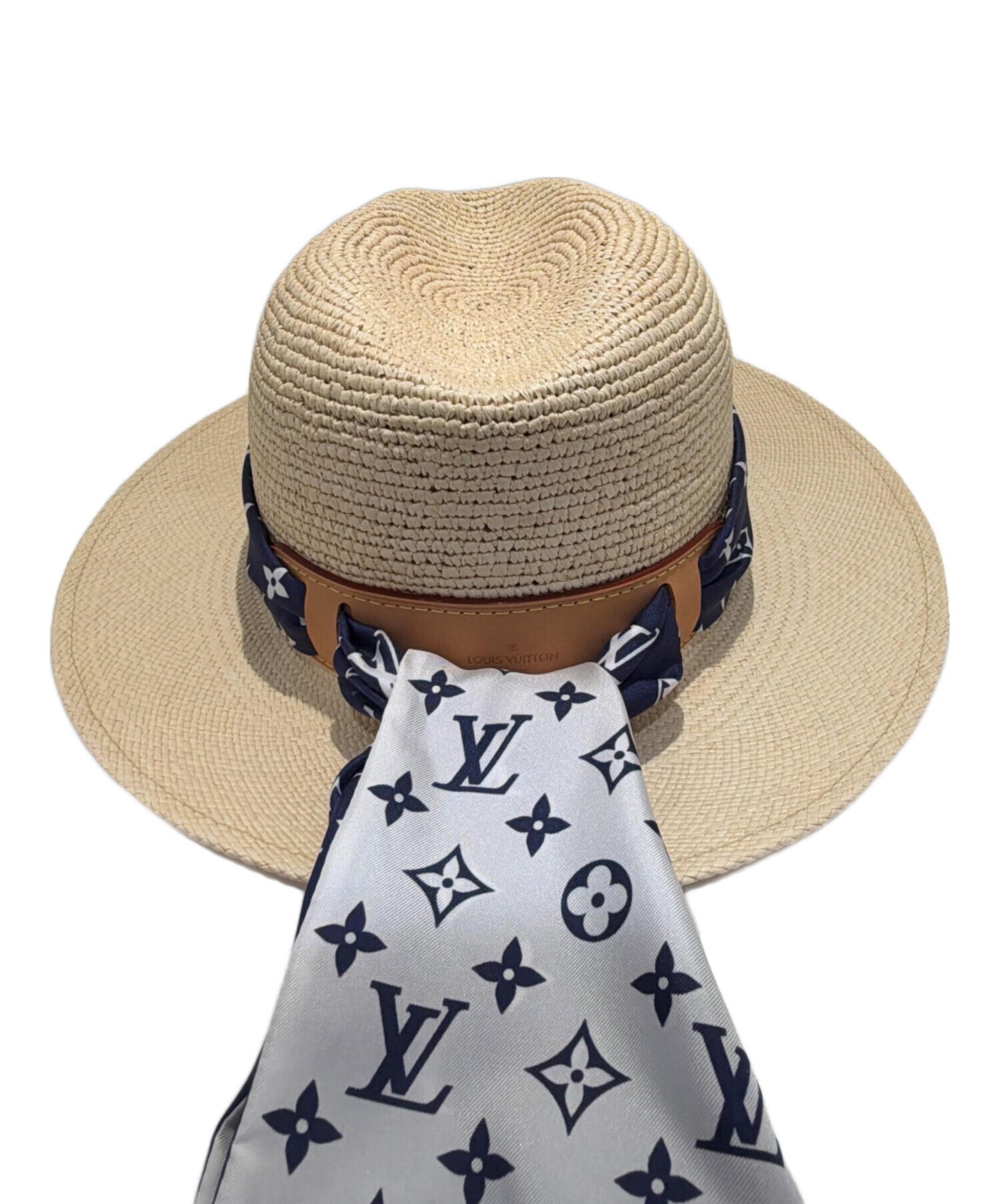 ルイヴィトン サマー スターダスト ロゴシルクヘッドバンド 中古・古着通販】LOUIS VUITTON (ルイ ヴィトン) フェドラ LV サマー