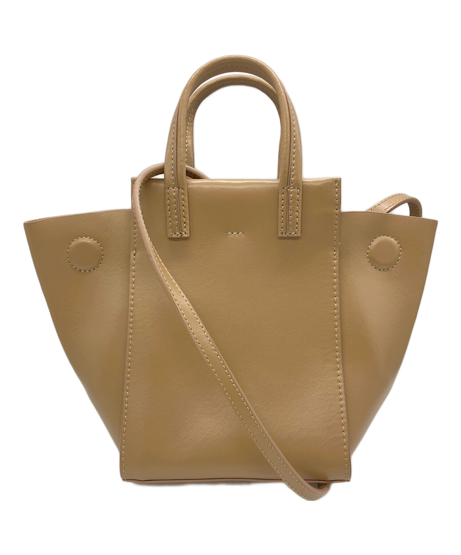 中古・古着通販】YAHKI (ヤーキ) 2WAYハンドバッグ ベージュ｜ブランド 