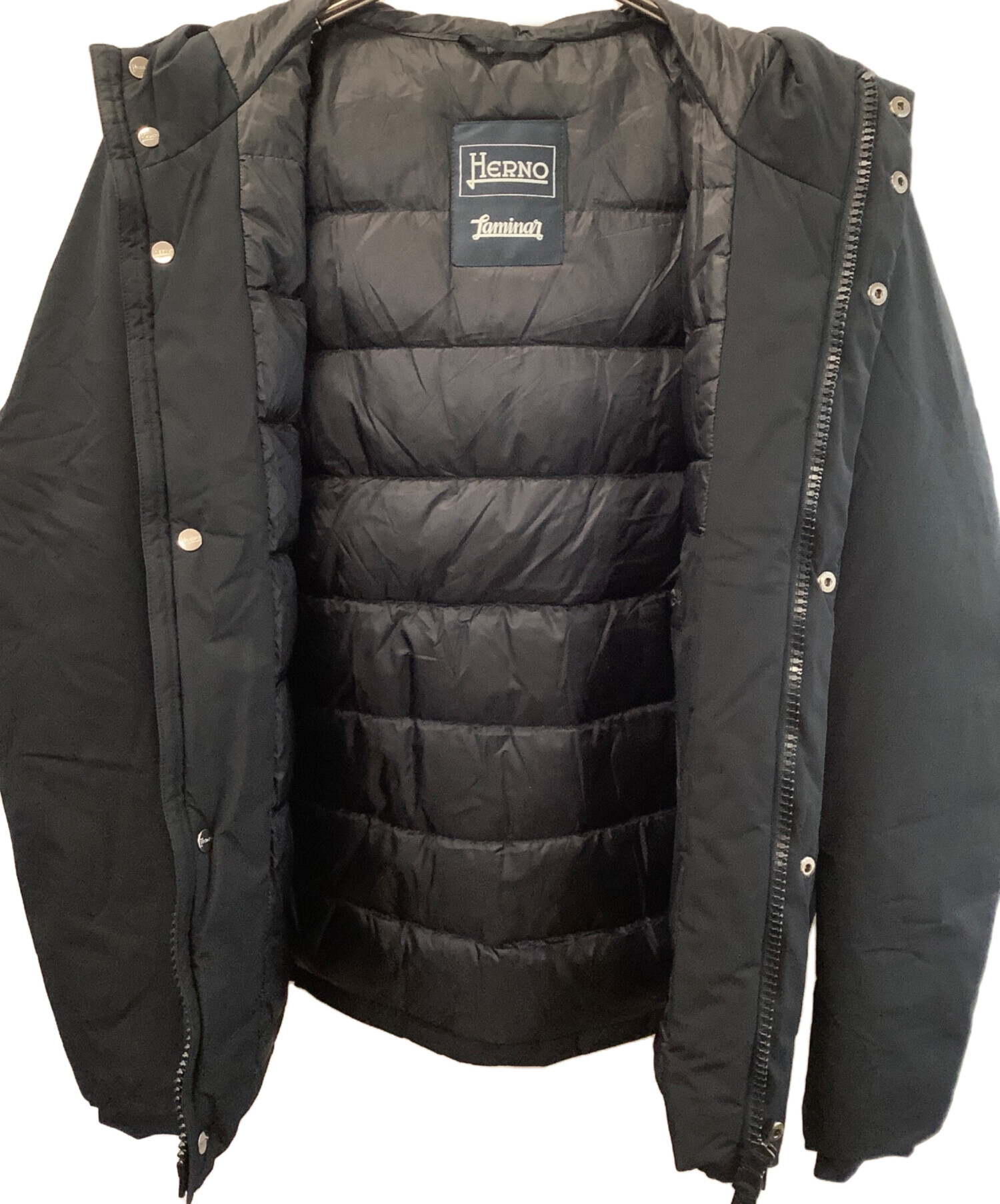 中古・古着通販】HERNO (ヘルノ) ダウンジャケット ブラック サイズ:48