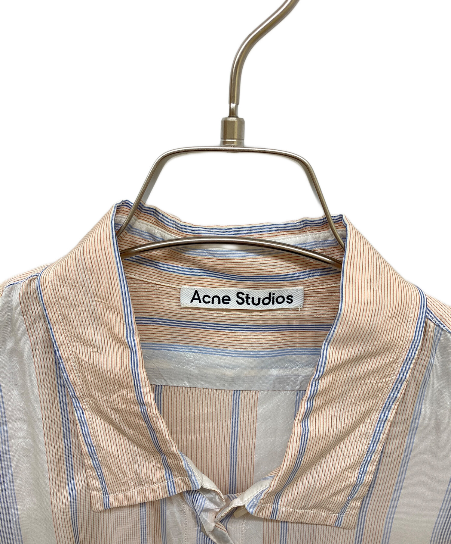 Acne Studios マルチストライプシャツ チャコールグレー 44 中古・古着通販】Acne studios (アクネ ストゥディオズ) マルチ