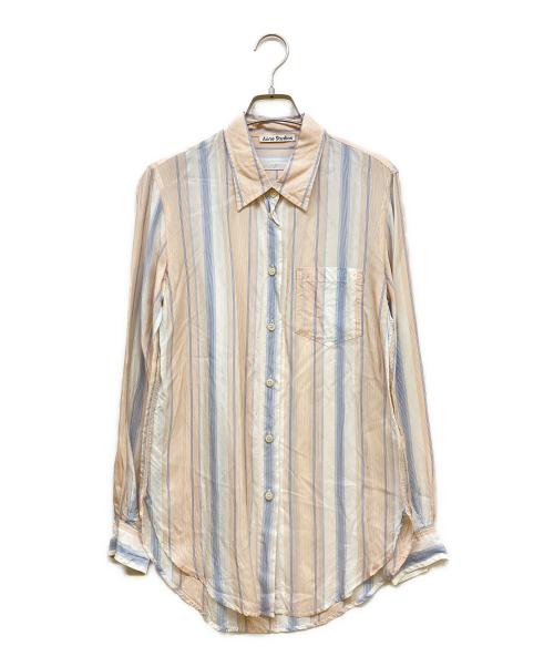【美品】  Acne Studios / アクネストゥディオズ | ネオンカラー ハイネック リブ トップス | M | オレンジ系 | レディース 美品】 Acne Studios / アクネストゥディオズ | ネオンカラー
