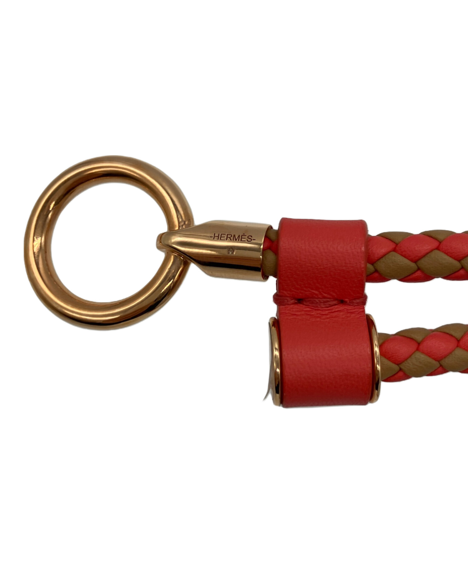 中古・古着通販】HERMES (エルメス) グレナンベルト ビスキュイ×ローズ