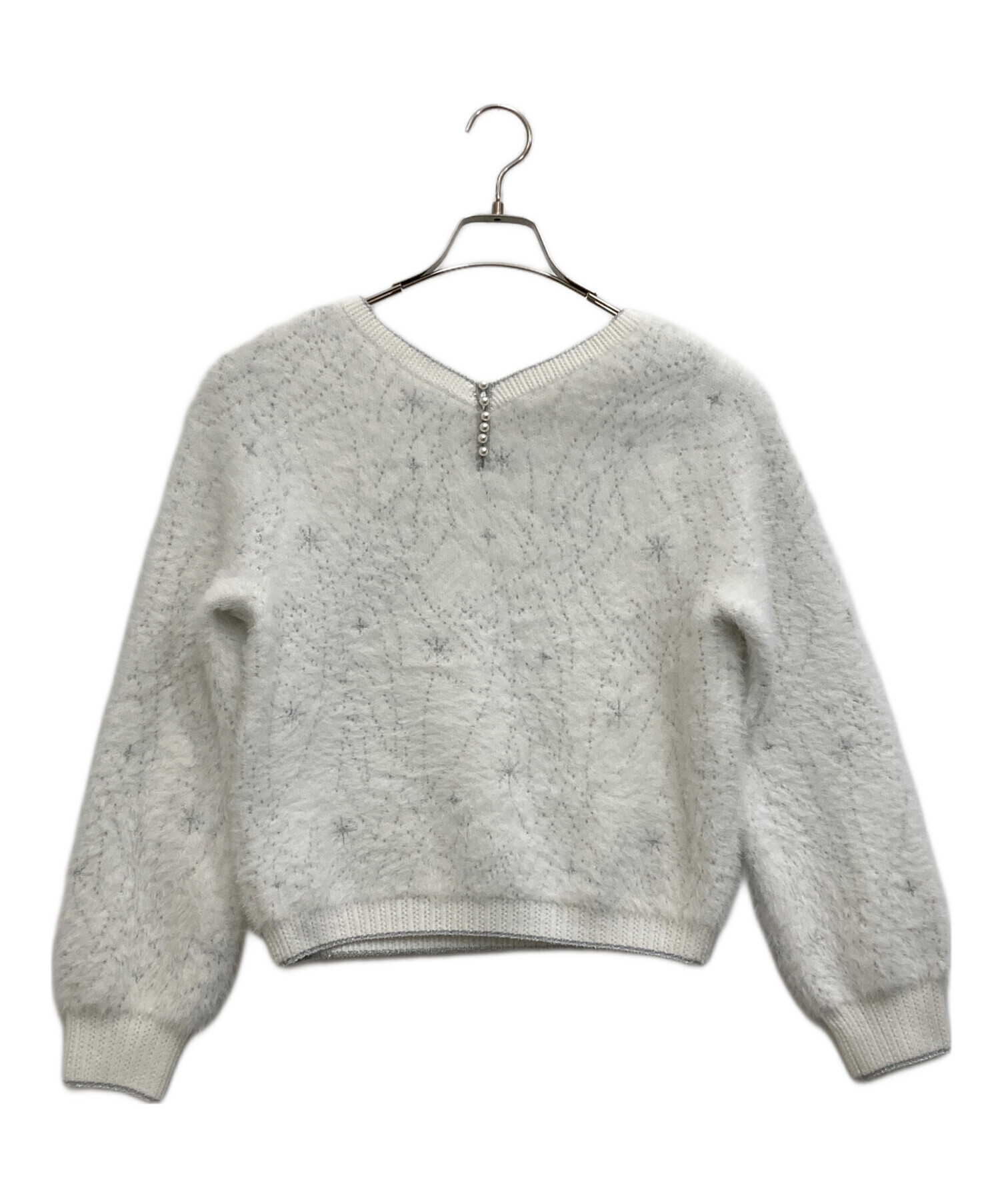 中古・古着通販】ANAYI (アナイ) アイスクリスタルジャガードプル