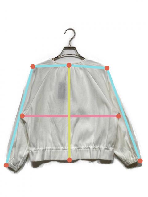 中古・古着通販】ANAYI (アナイ) カラミコットンブルゾン ホワイト