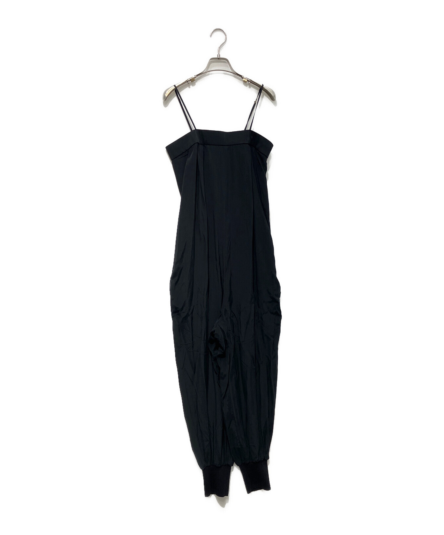 conte イージー サロペット 中古・古着通販】Conte (コンテ) イージーサロペット ブラック サイズ