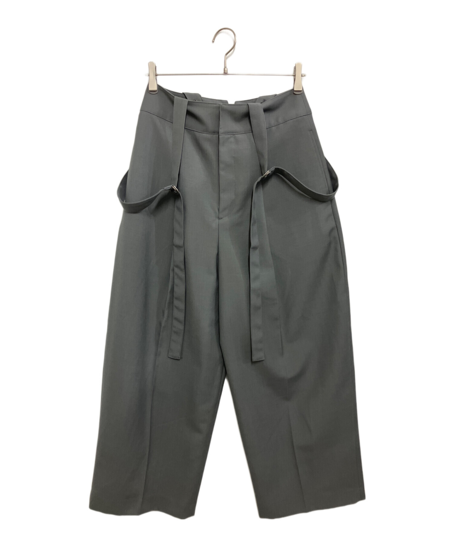 中古・古着通販】LOHEN (ローヘン) サスペンダーエッグパンツ グレー