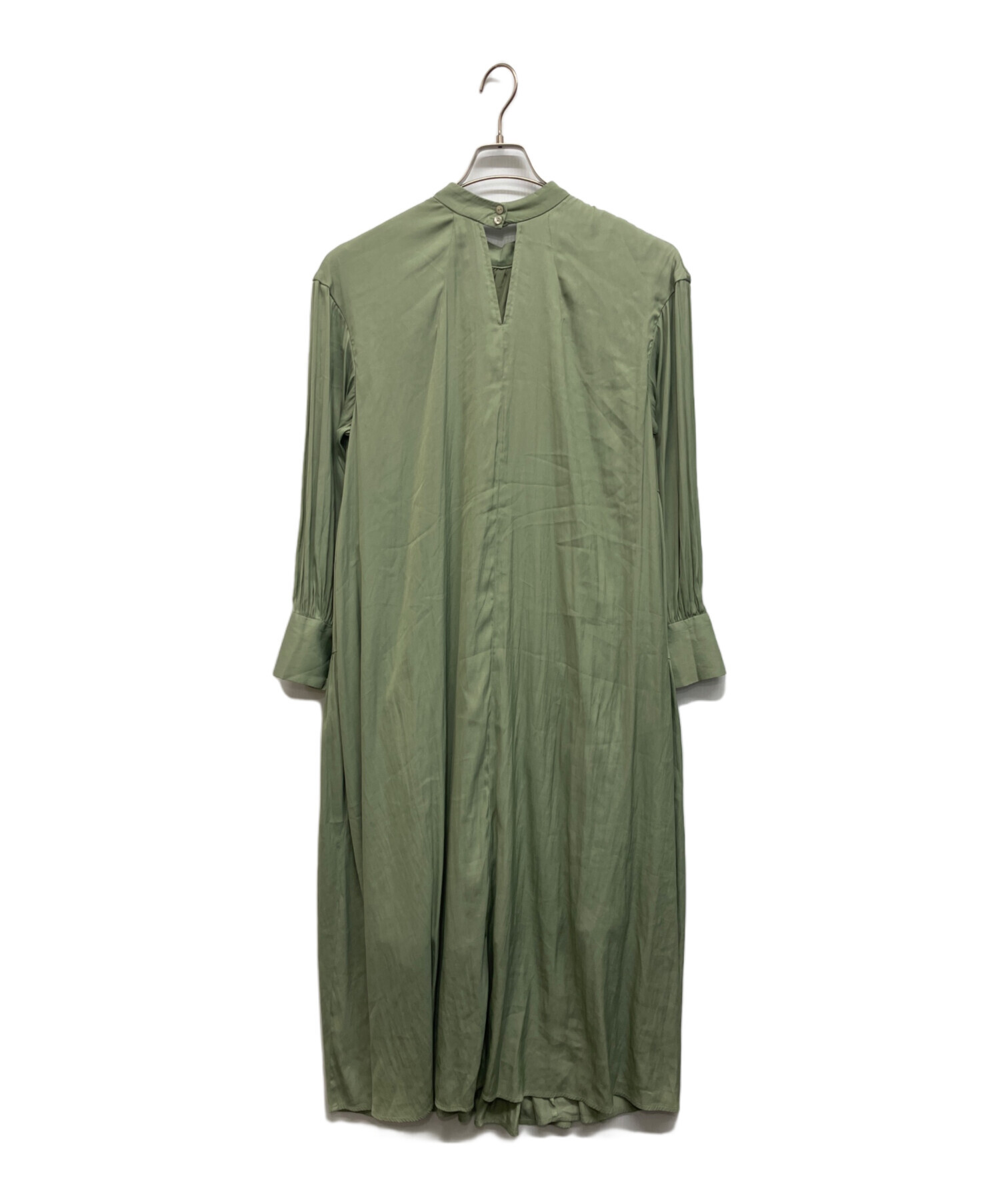 CLANE クラネ ブラウス 1(S位) 緑 【古着】【中古】 中古・古着通販】CLANE (クラネ) DOUBLE FACE LOOSE ONE PIECE