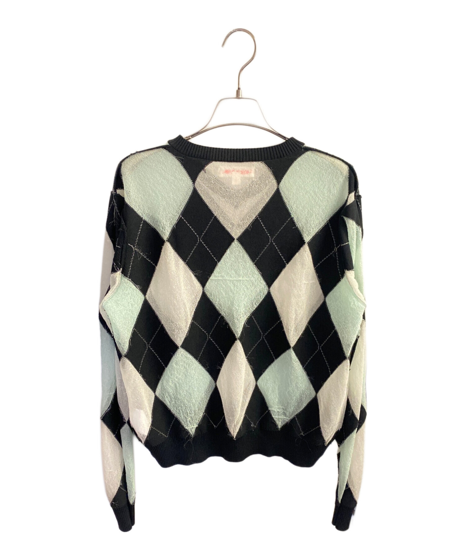 中古・古着通販】MASU (エムエーエスユー) REVERSED ARGYLE SWEATER 