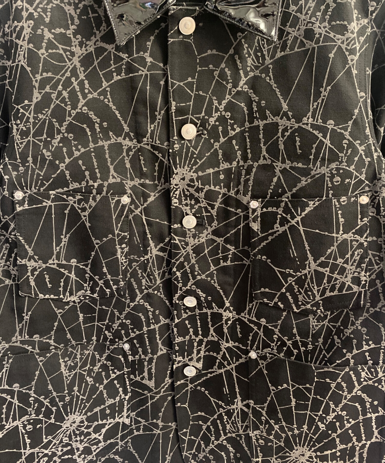 ジャケット・アウター MASU FLOCKY WEB COVERALL 46 MASU(エムエーエスユー)のFLOCKY WEB COVERALL BLACKの通販