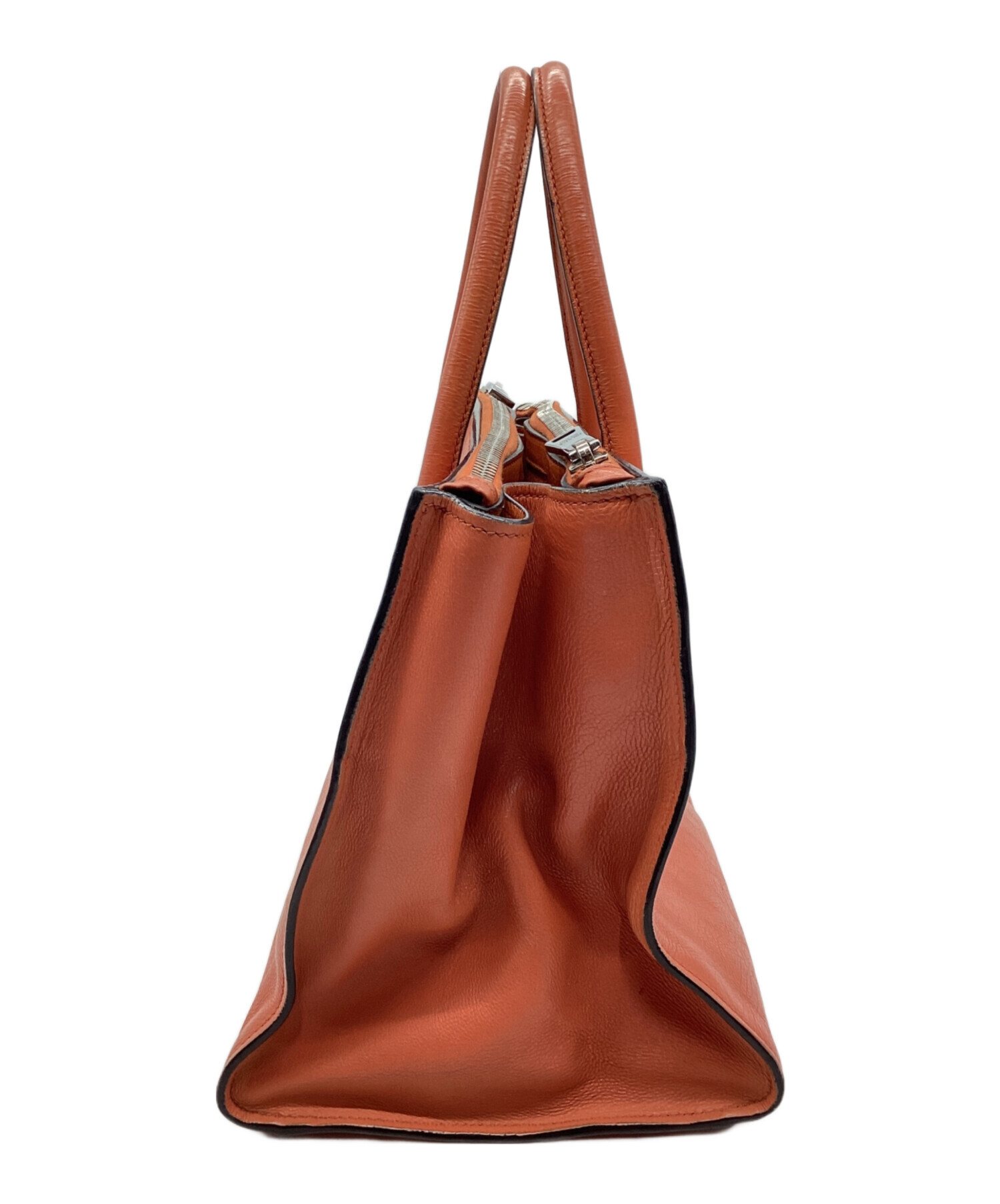 PRADA オレンジ ハンドバッグ オレンジ コットンキャンバス ミニハンドバッグ | PRADA