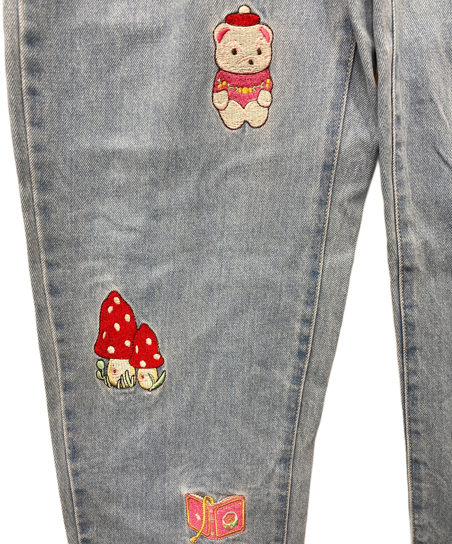 yukiemon　グミパンツ　デニム　М　ユキエモン 中古・古着通販】yukiemon (ユキエモン) おまもりデニムパンツ ライト