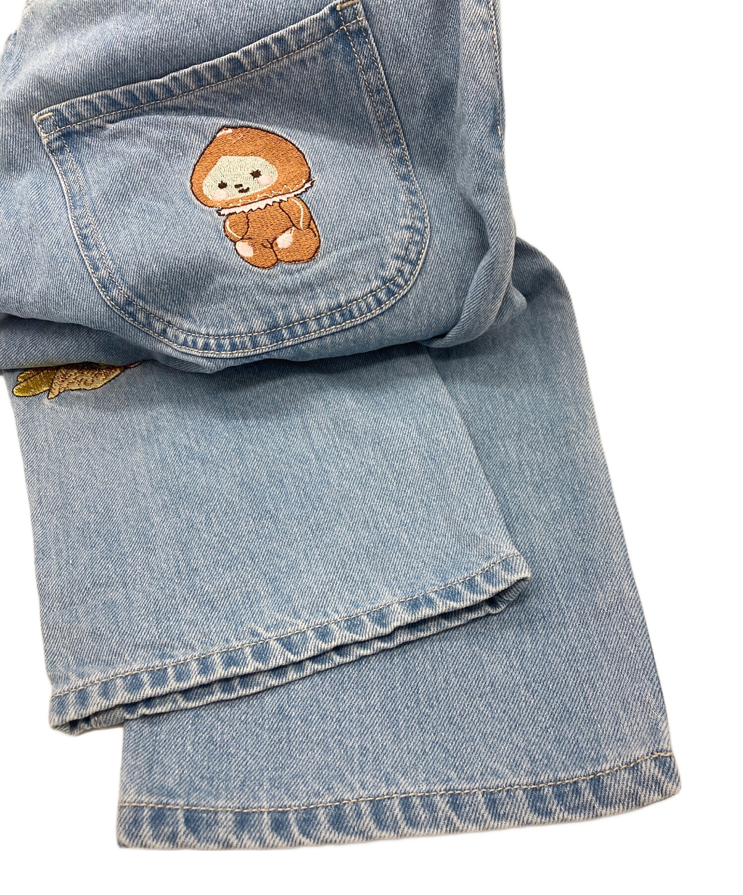 yukiemon　グミパンツ　デニム　М　ユキエモン 中古・古着通販】yukiemon (ユキエモン) おまもりデニムパンツ ライト
