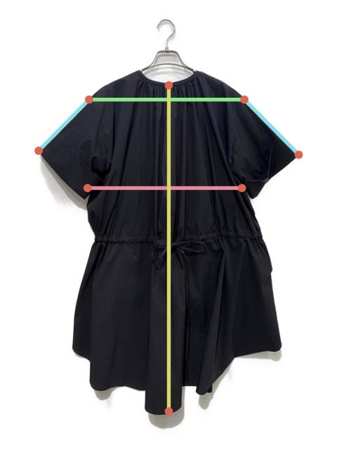 中古・古着通販】REKISAMI (レキサミ) ギャザーブラウス ブラック