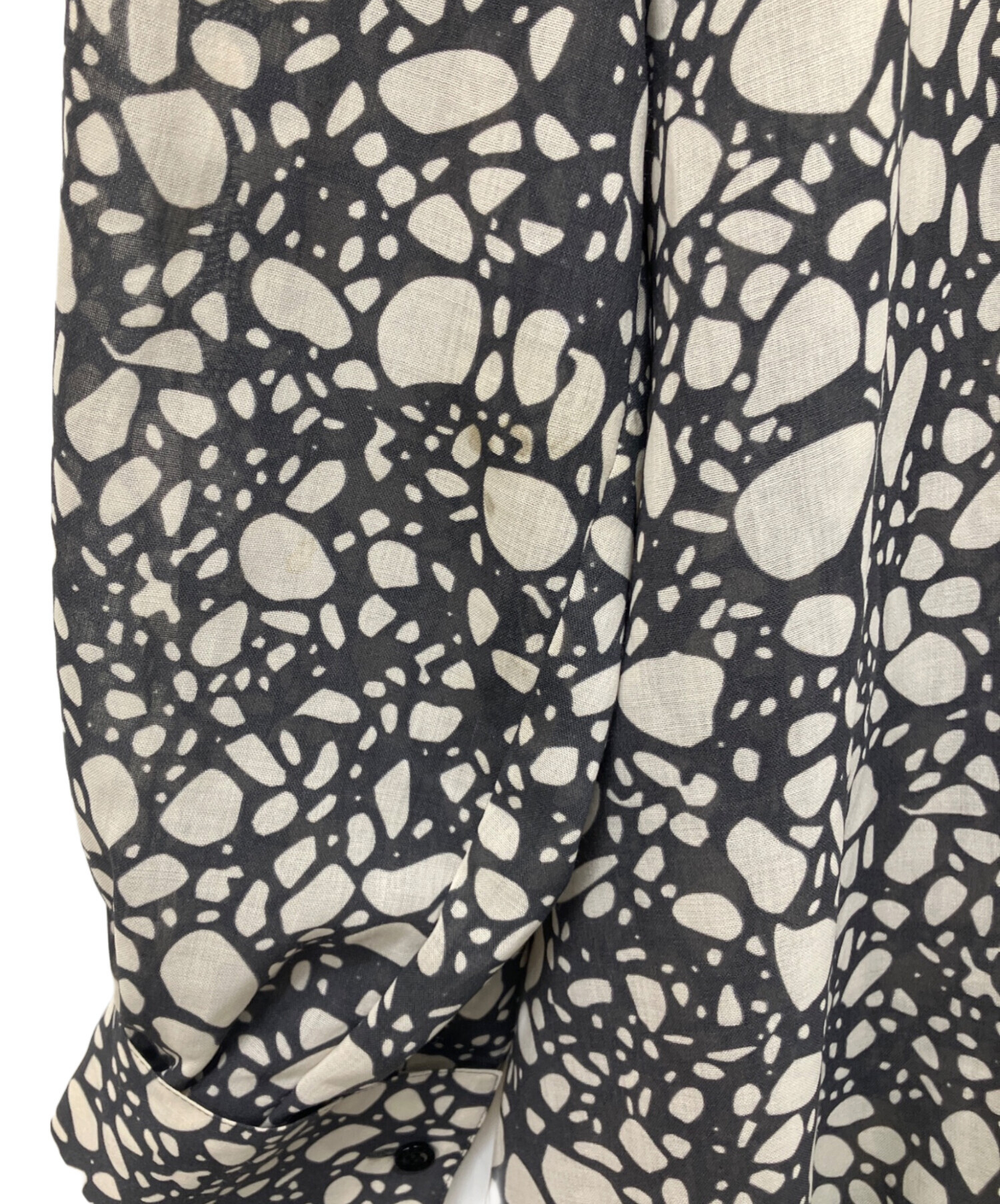中古・古着通販】HYKE (ハイク) PEBBLE PRINTED MAXI DRESS グレー