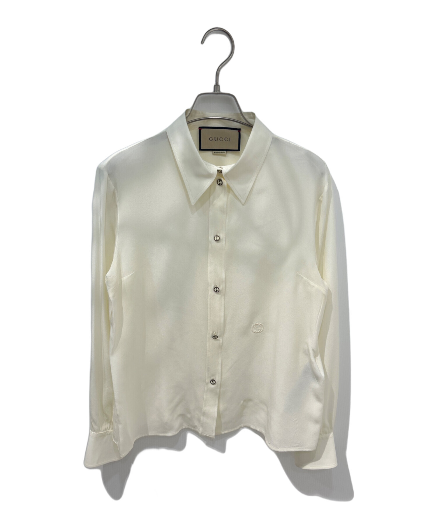 中古・古着通販】GUCCI (グッチ) シルククレープデシン シャツ 761896 
