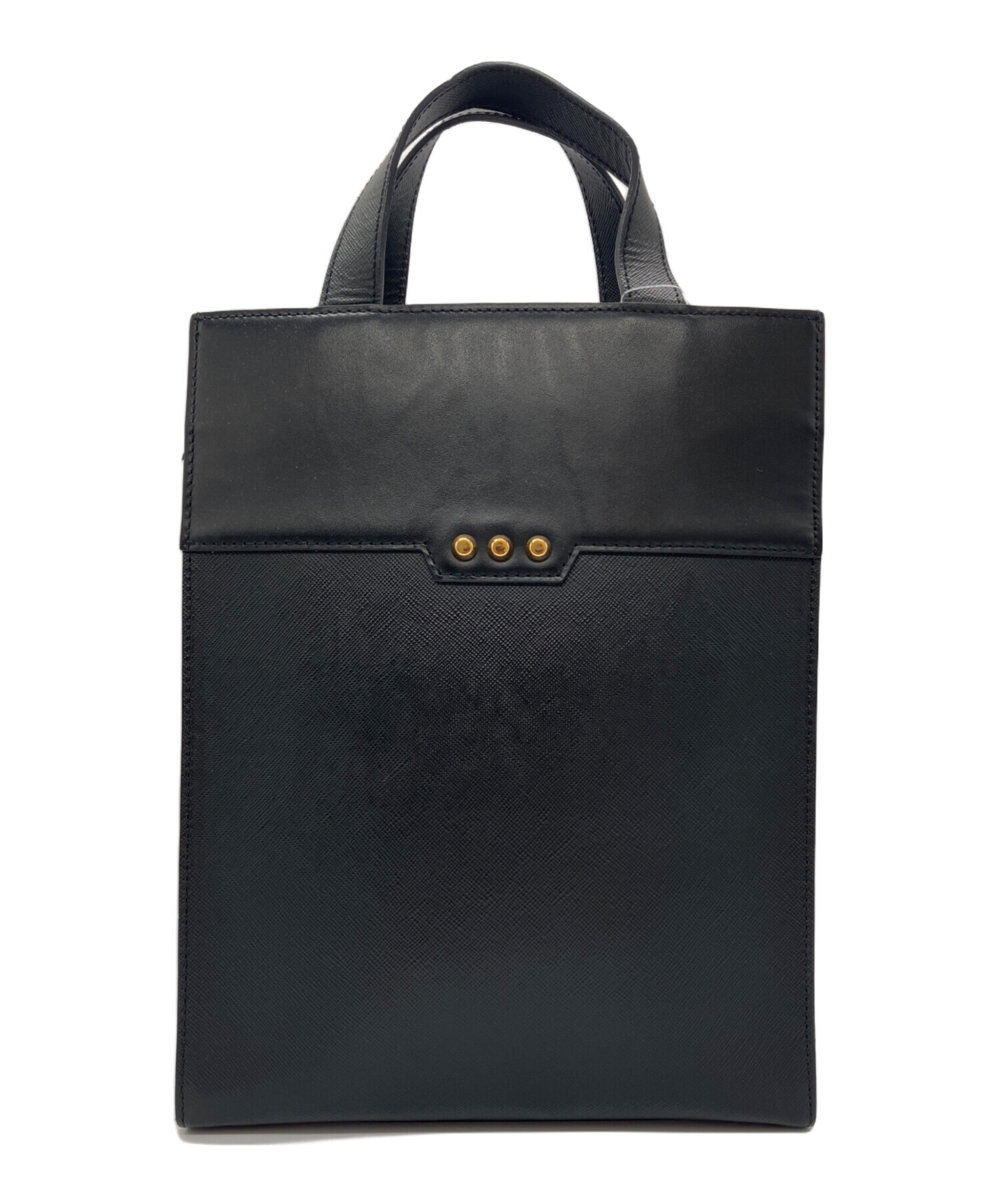 CULLNI クルニ トートバッグ  黄 【古着】【中古】【送料無料】 中古・古着通販】CULLNI (クルニ) トートバッグ ブラック｜ブランド
