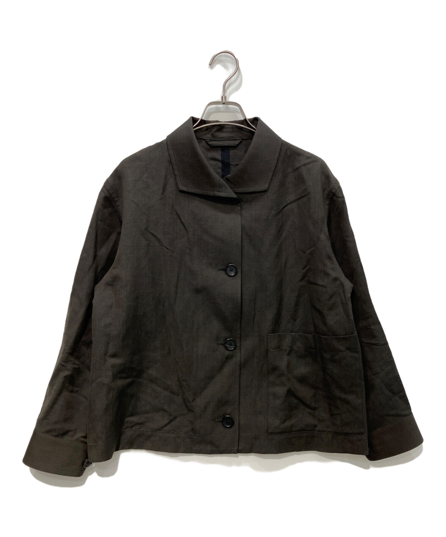 マーガレットハウエル WOOL LINEN HOPSACK JACKET 1 中古・古着通販】MARGARET HOWELL (マーガレットハウエル) WOOL LINEN