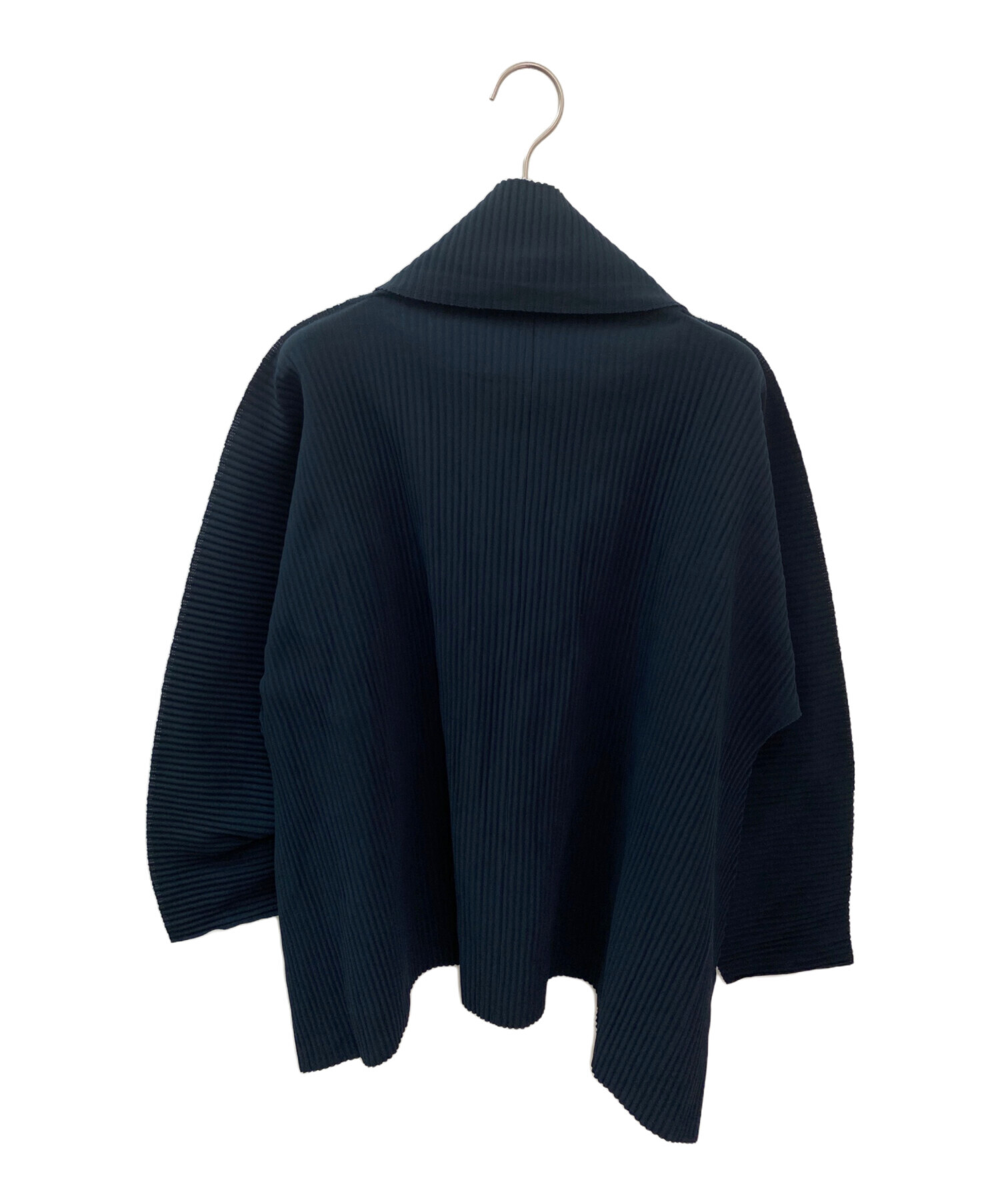美品　イッセイミヤケ　プリーツ　ショールカラー　ボリューム　カーディガン 中古・古着通販】me ISSEY MIYAKE (ミーイッセイ ミヤケ) ハイネック