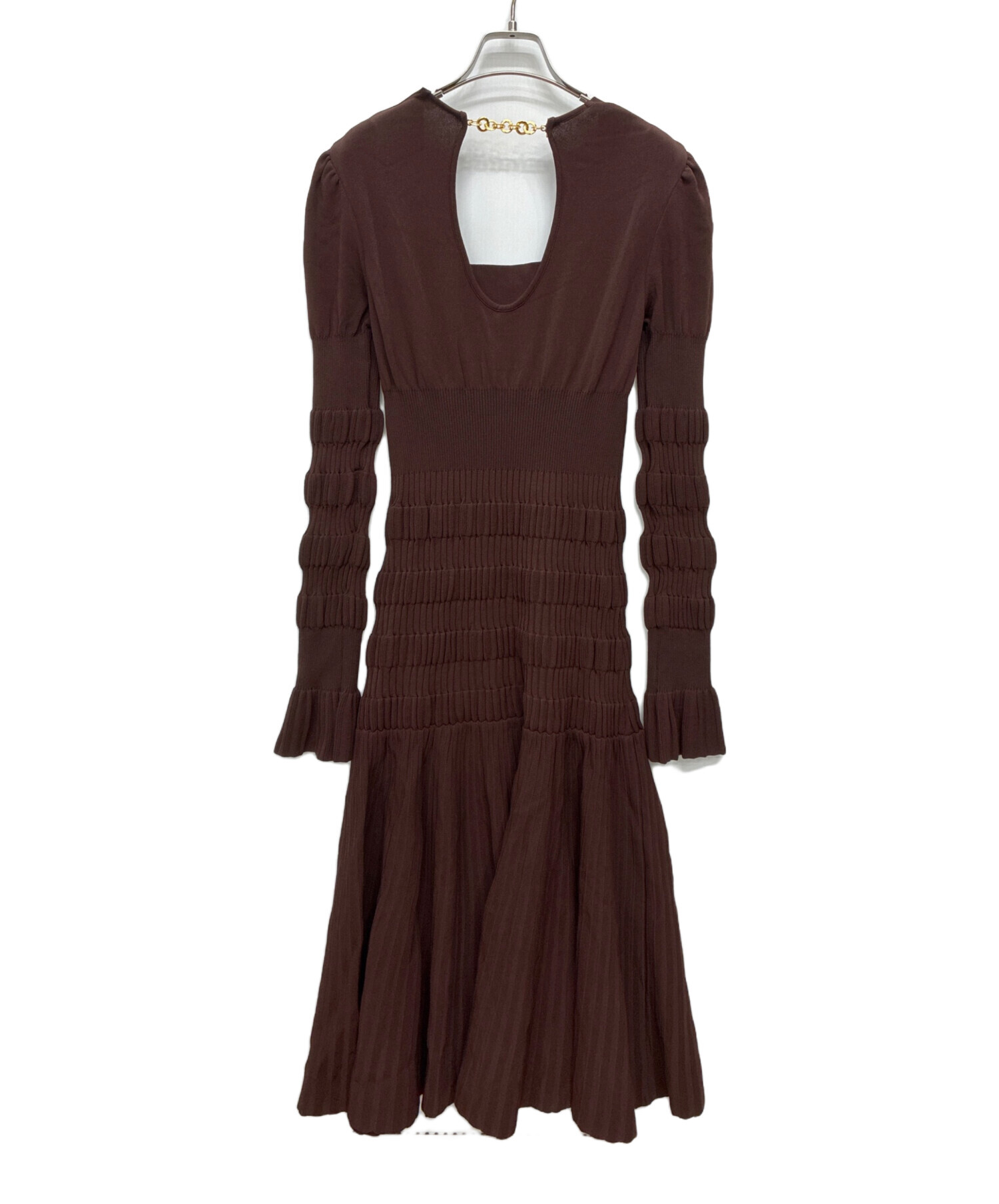 最終値下げ‼️【2025AW】fetico STRIPE KNIT DRESS 中古・古着通販】FETICO (フェティコ) STRIPE KNIT MIDI DRESS