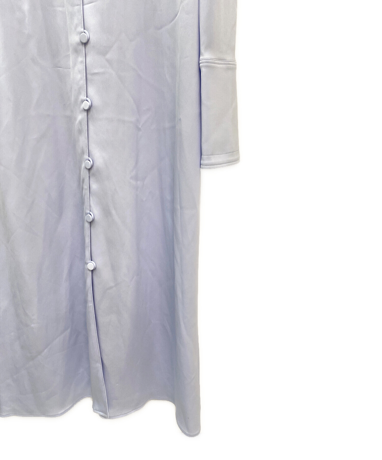 中古・古着通販】FETICO (フェティコ) CUTOUT SATIN DRESS ライト