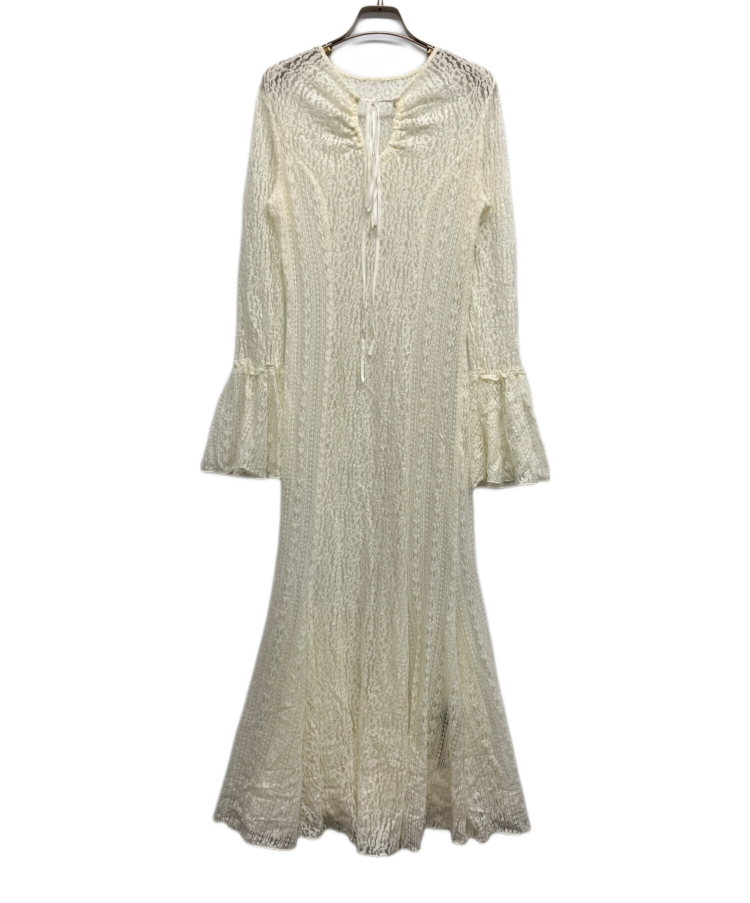 中古・古着通販】JOSE MOON (ジョゼムーン) BELLSLEEVE LACE DRESS