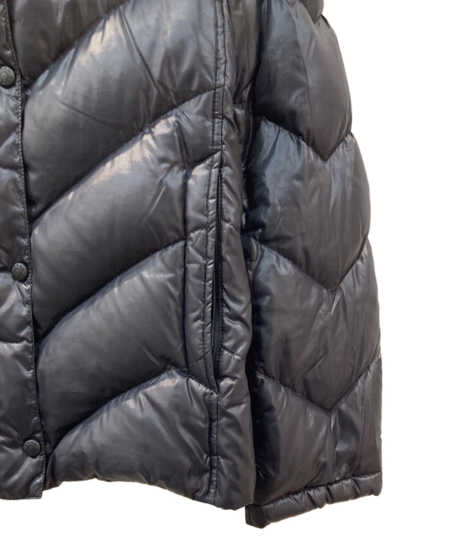 FRED PERRY ダウンジャケット ファー付 Lサイズ 中古・古着通販】FRED PERRY (フレッドペリー) ファー付ダウン