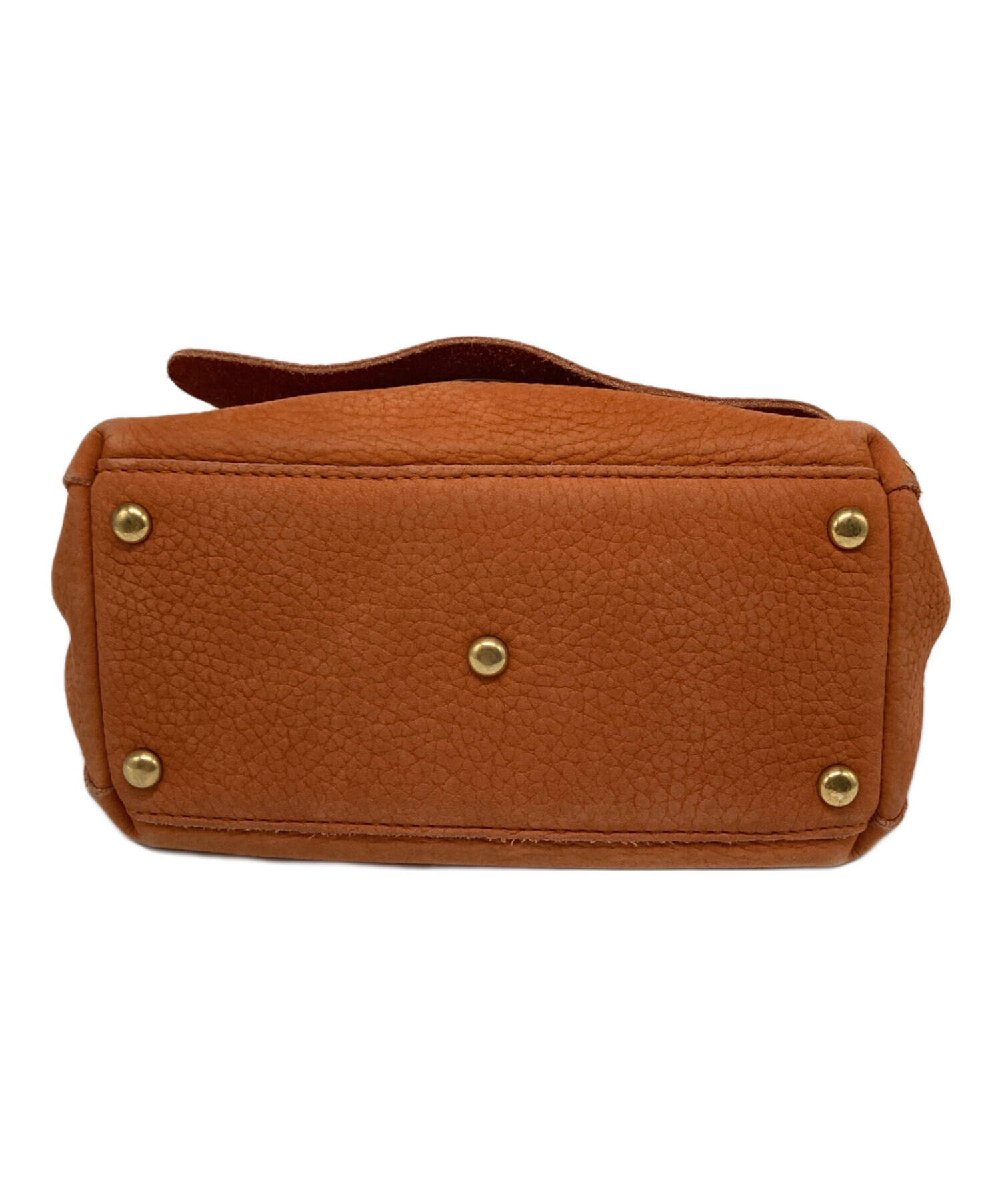 【中古】ザネラート POSTINA ベイビー 2WAY ショルダーバッグ ハンドバッグ ワンハンドル ターンロック式 オレンジ 中古・古着通販】ZANELLATO (ザネラート) POSTINA BABY ボスティーナ