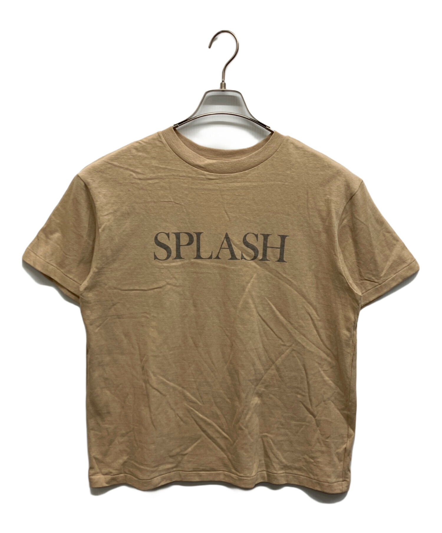 新品未使用タグ付きAmericana アメリカーナ ロゴTシャツ ブラウン 中古 