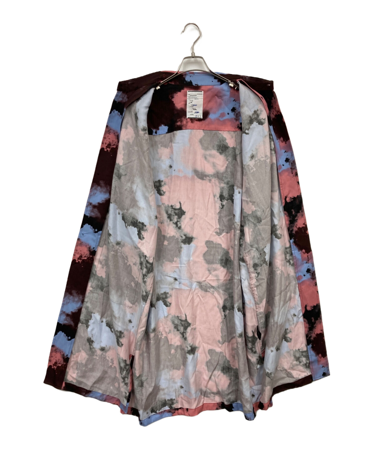 中古・古着通販】SHAREEF (シャリーフ) SMOKE PT LONGSHIRTS ピンク
