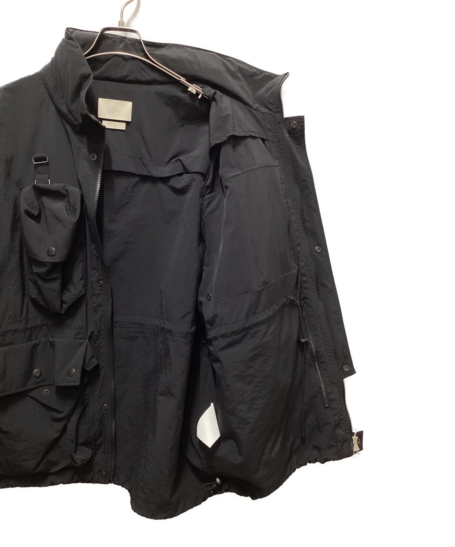 YOKE ヨーク ブルゾン（その他） XL 黒 【古着】【中古】【送料無料】 中古・古着通販】YOKE (ヨーク) MULTI POCKETS UTILITY BLOUSON
