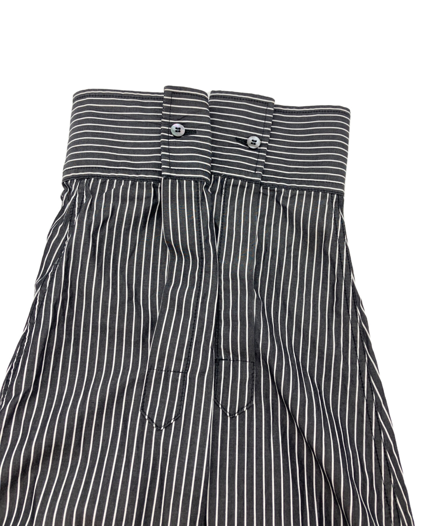 メゾン マルジェラ ストライプ柄 長袖シャツ レディース XXS 【中古】 中古・古着通販】Maison Margiela (メゾン マルジェラ) ストライプ