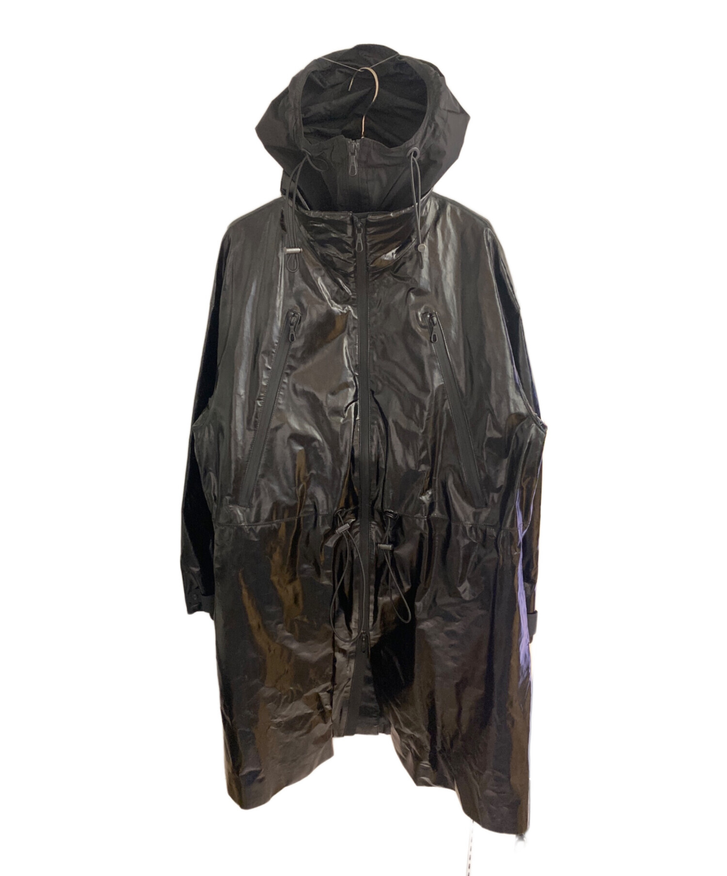 美品近年モデル ONE GRAVITY サテンオーバーコート 裏地モノグラム M 美品近年モデル ONE GRAVITY サテンオーバーコート 裏地モノグラム M