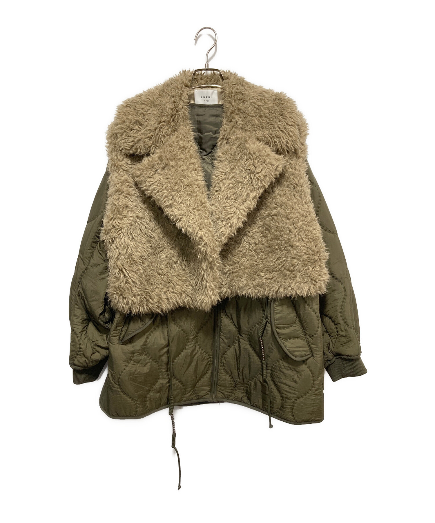 中古・古着通販】AMERI (アメリ) BOA VEST SET QUILTING COAT 中古・古着通販】AMERI (アメリ) BOA VEST SET QUILTING COAT