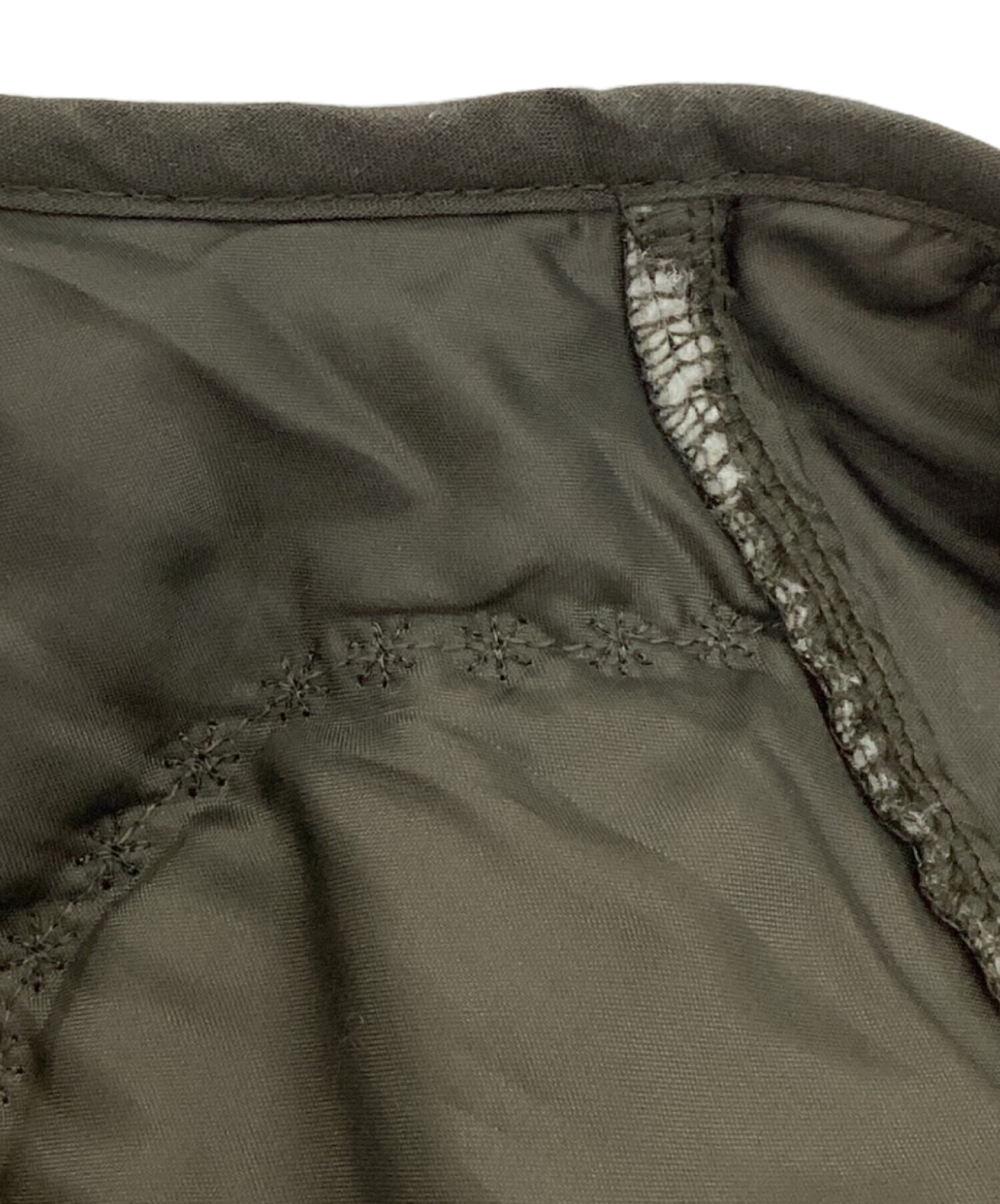 中古・古着通販】AMERI (アメリ) BOA VEST SET QUILTING COAT カーキ 