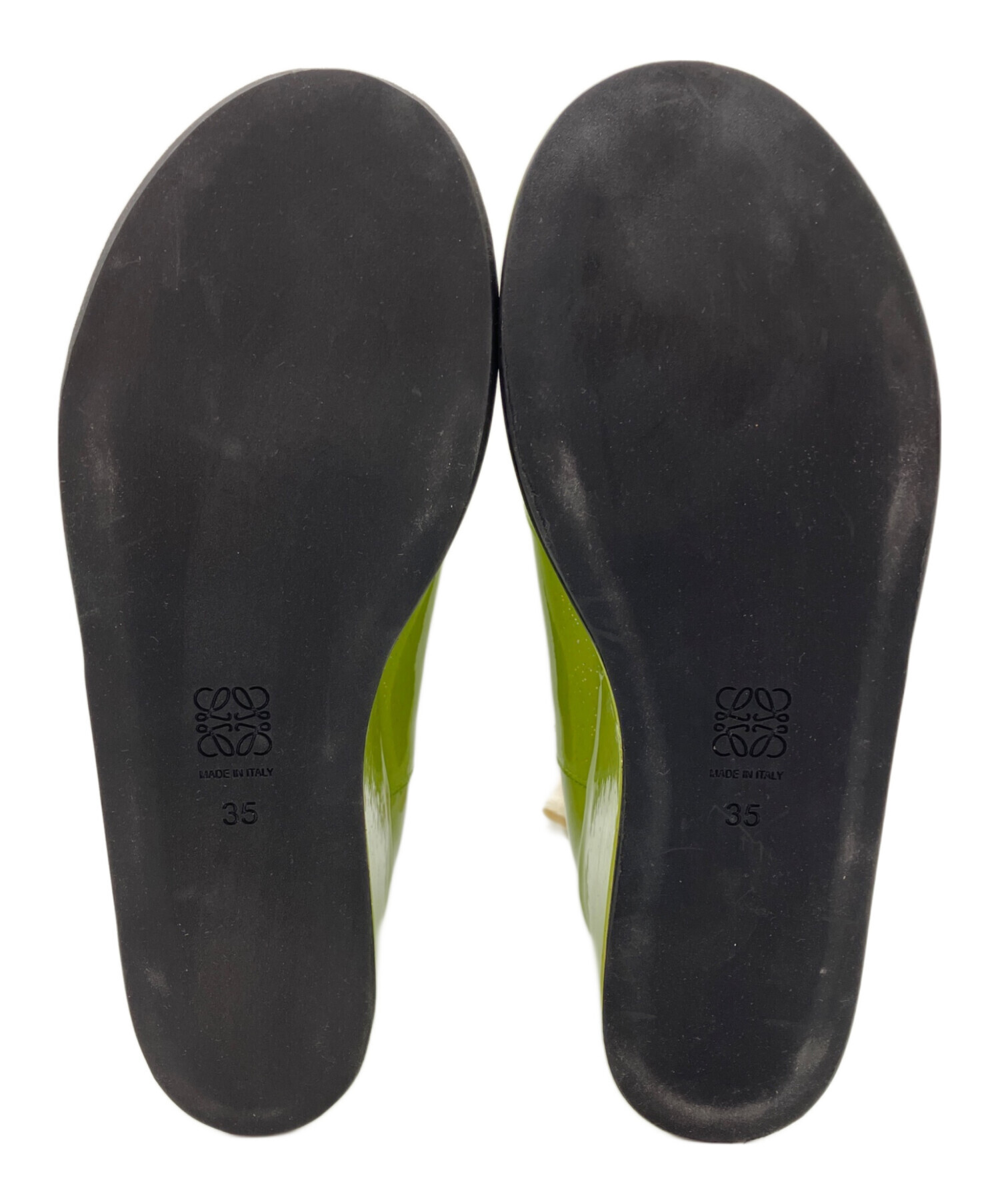 中古・古着通販】LOEWE (ロエベ) ブーツ グリーン サイズ:SIZE 35 