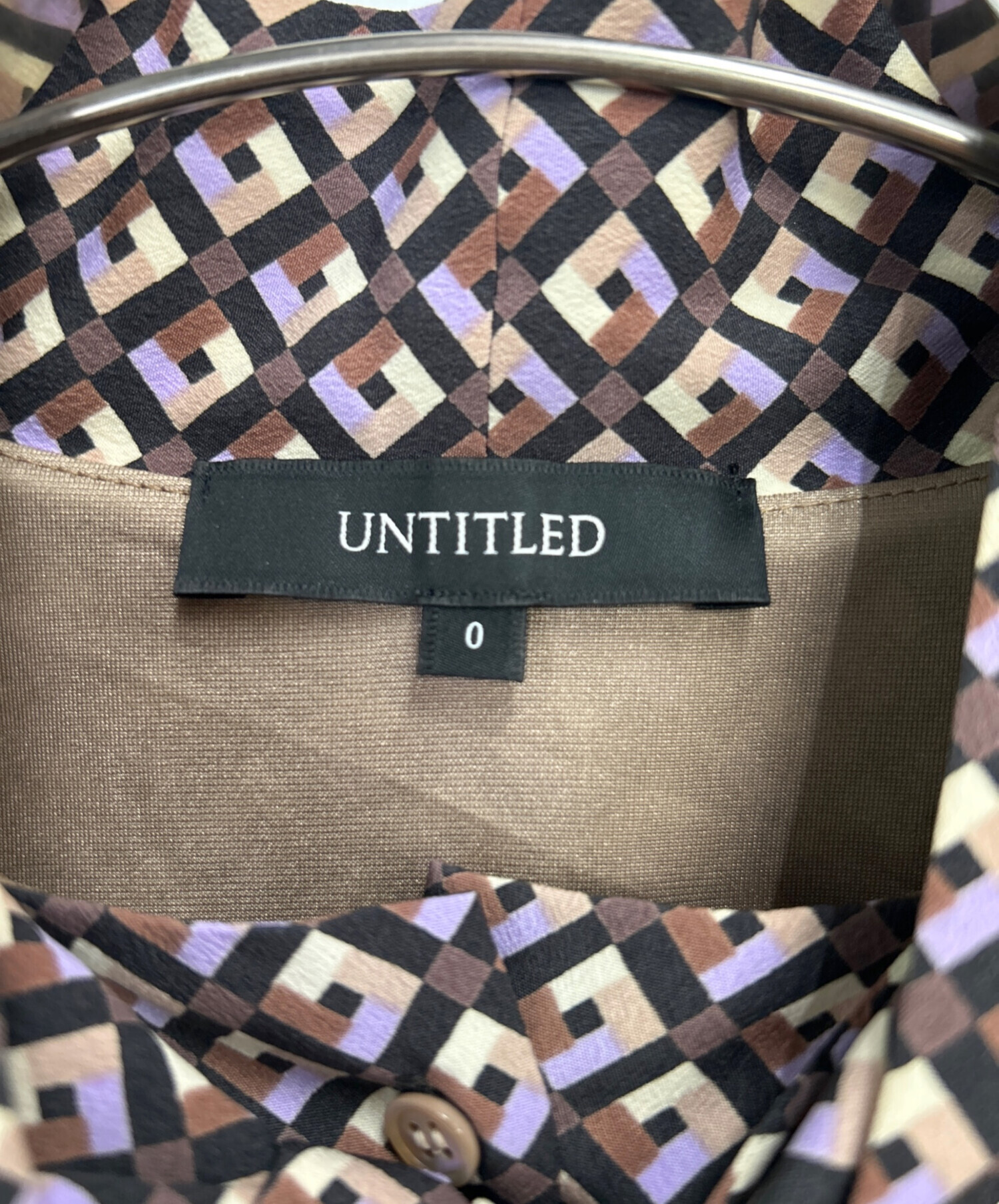 中古・古着通販】UNTITLED (アンタイトル) ビンテージ風ジオメ柄