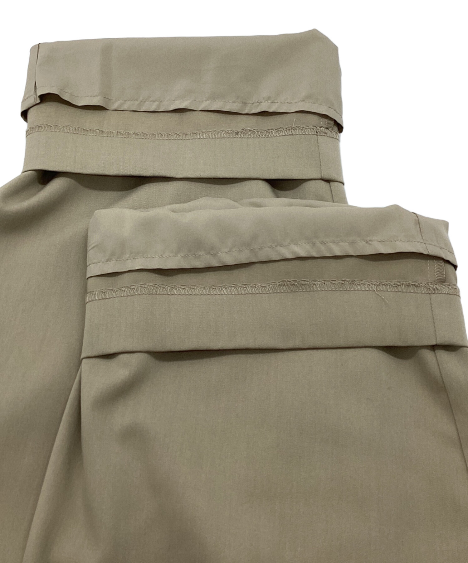 中古・古着通販】CLANE (クラネ) WAIST BELT DAD PANTS ベージュ