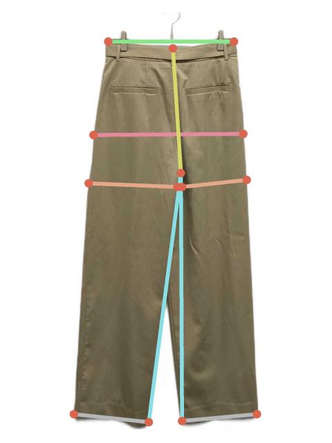 中古・古着通販】CLANE (クラネ) WAIST BELT DAD PANTS ベージュ