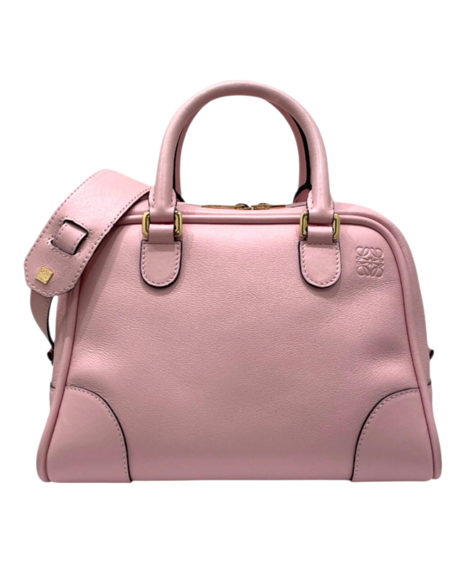 LOEWE アマソナ ロック付きハンドバッグ ピンク 中古・古着通販】LOEWE (ロエベ) アマソナ75スモール ピンク サイズ
