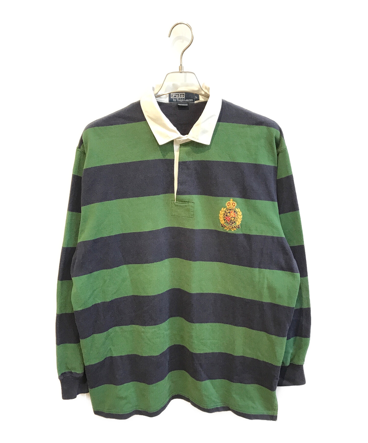 Polo by Ralph Lauren 初期モデル 激レア ラガーシャツ 緑 中古・古着通販】POLO RALPH LAUREN (ポロ・ラルフローレン) ラガー