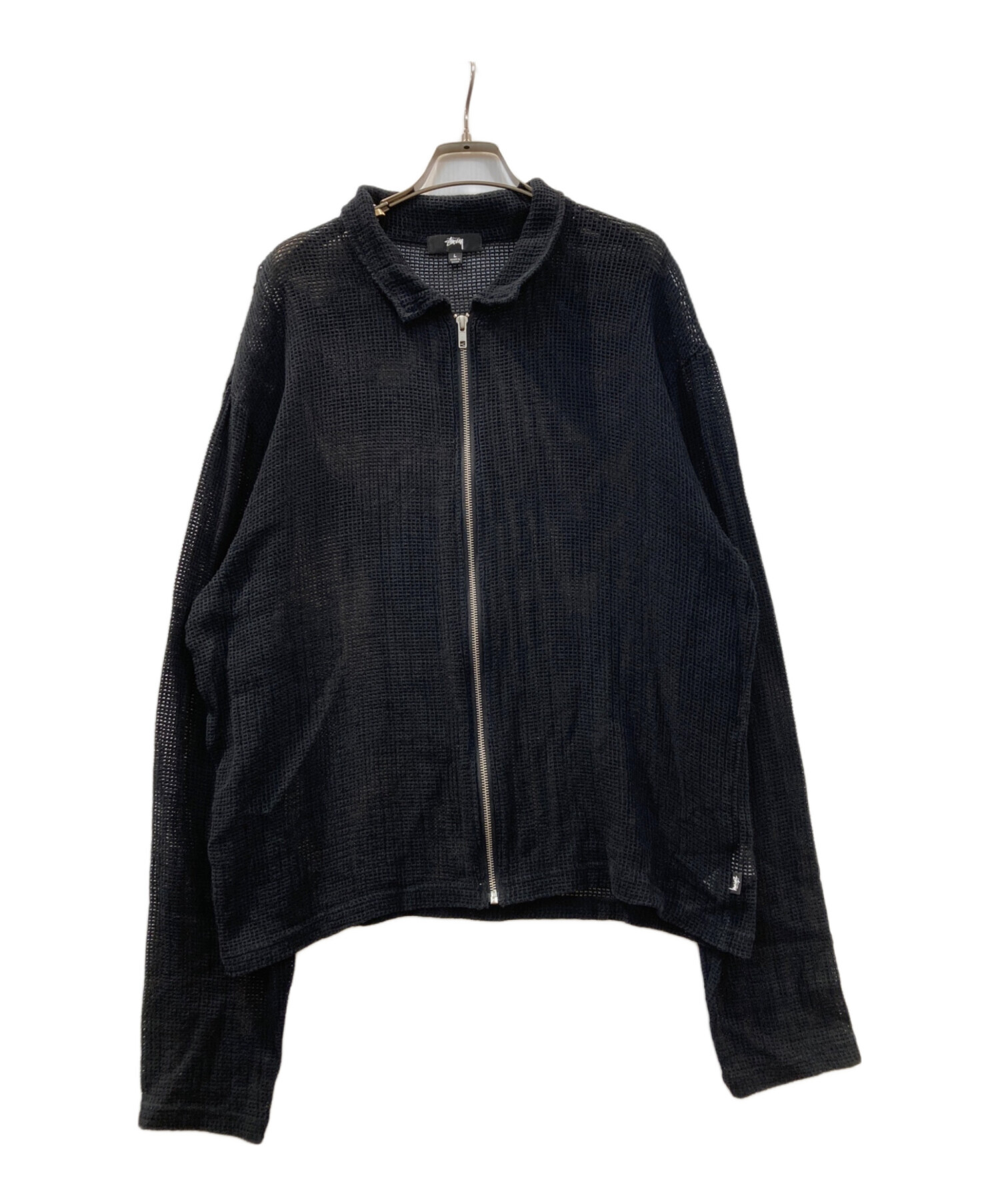 中古・古着通販】stussy (ステューシー) メッシュ ジップアップシャツ 