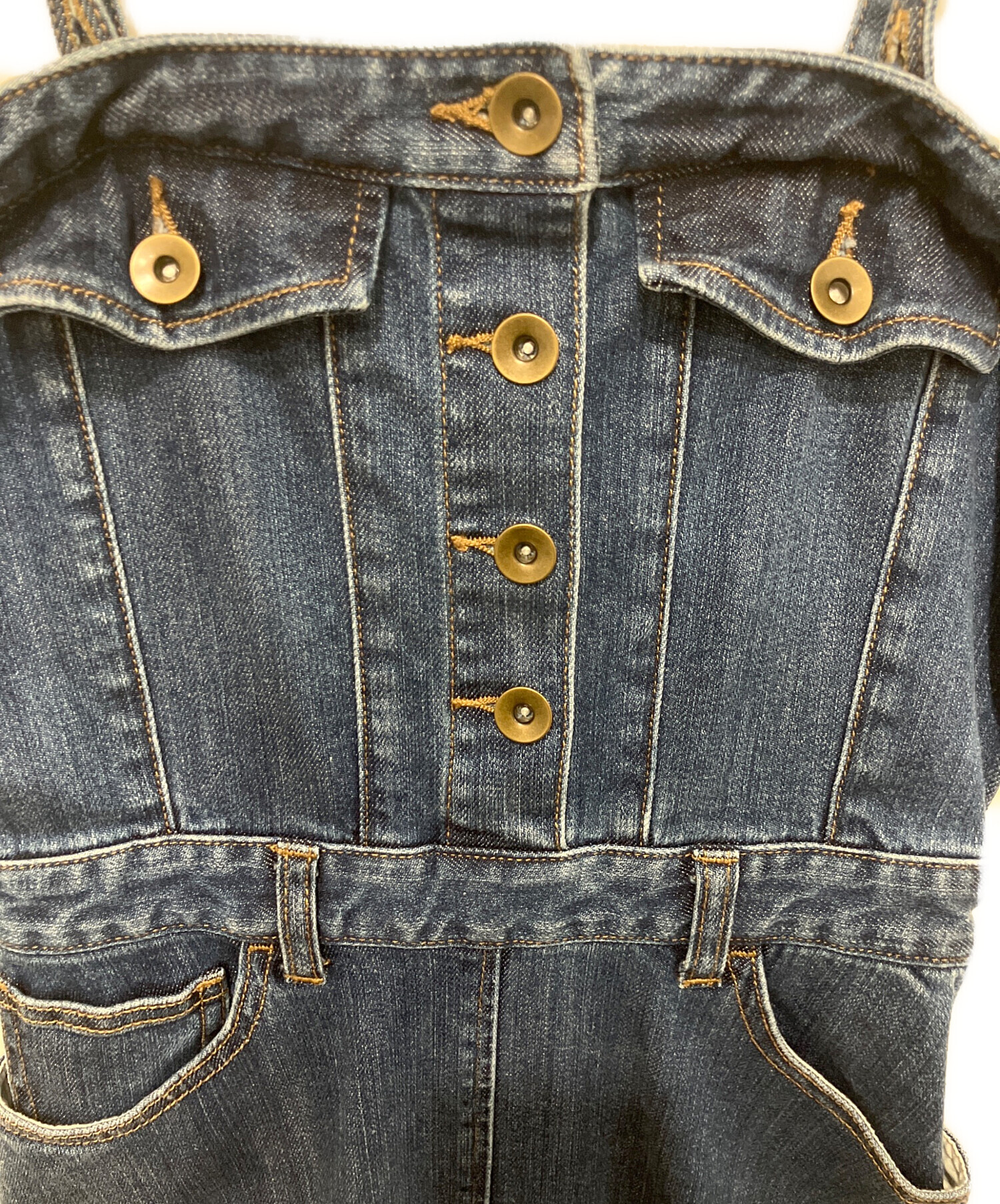 中古・古着通販】sheller (シェリエ) デニムワンピース インディゴ