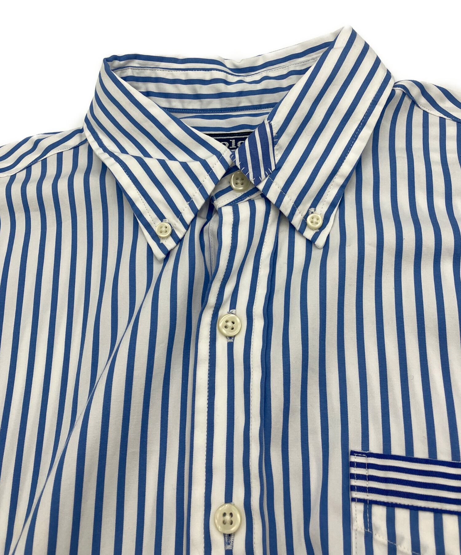 美品　POLOストライプシャツ 中古・古着通販】POLO RALPH LAUREN (ポロ・ラルフローレン) BDリペア