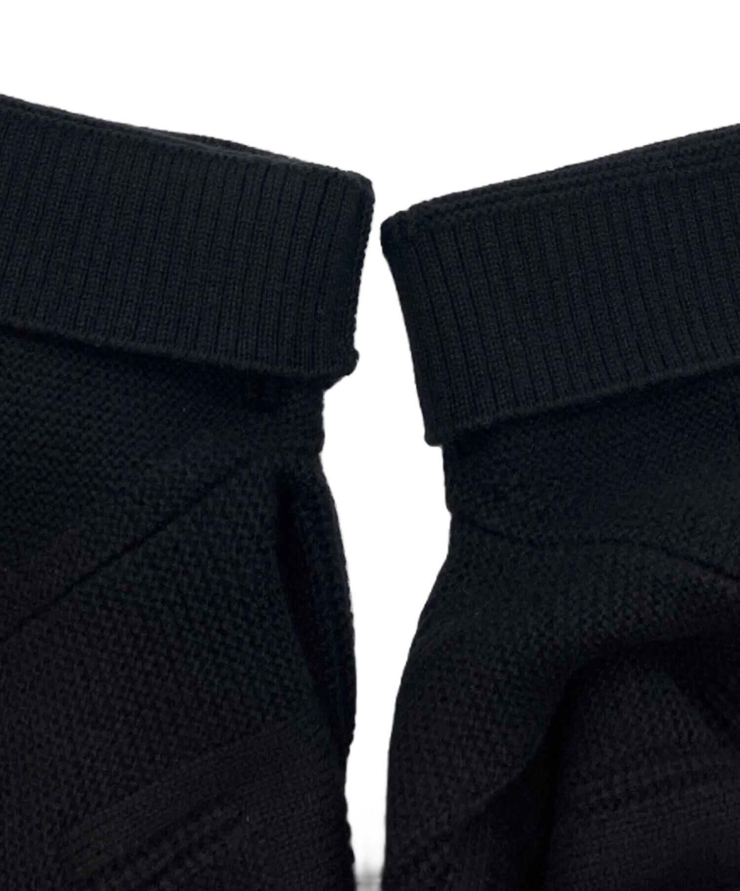 中古・古着通販】HERMES (エルメス) ニットワンピース ブラック サイズ